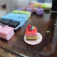 1pc Strawberry Cake / Mango Mousse Cake Artisan Clay Food Keycaps ESC MX for Mechanical Gaming Keyboard